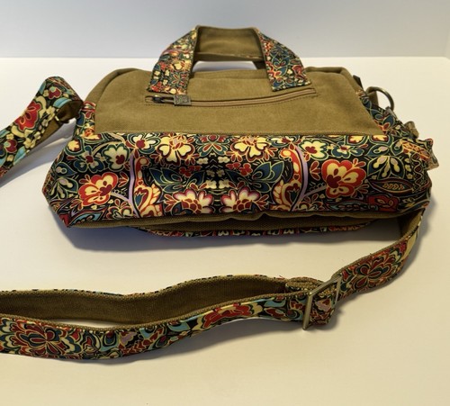 Bolso Bandolera Mujer Black Butterfly 3068 - Estilo Bohemio, De Lona Transpirable Y Correa Ajustable