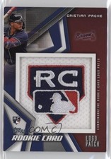 2021 Topps Rookie Card Manufactured Red 10/10 Cristian Pache #RP-CP Patch 0c2