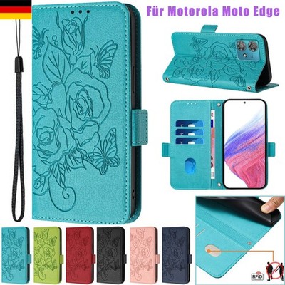Für Motorola Moto Edge 50 Neo 60 Fusion Pro Flip Wallet Leder Handyhülle Cover