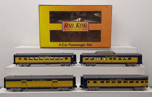 Juego de pasajeros ABS aerodinámico MTH 30-67009 O Alaska RailKing 60' (juego de 4) nuevo en caja | Zustand: New