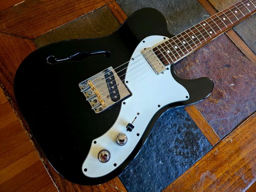 Squier by Fender Thinline Telecaster w/Hipshot and Seymour Duncan '07 - blk