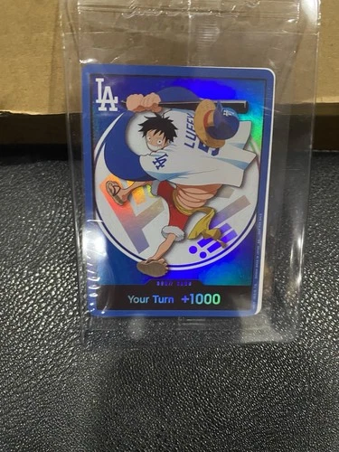MONKEY D. LUFFY 2026 ONE PIECE x LOS ANGELES DODGERS DON PROMO CARD 07/02/2026