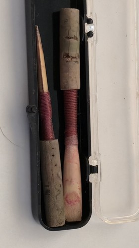 Vintage Oboe Reeds in Plastic Reed Case Handmade Woodwind Accessories