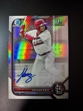2022 1st Bowman Chrome Auto Refractor /499 Joshua Baez #CPA-JB Cardinals QTY