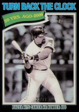 Mike Piazza 2026 Topps Heritage #336 Chrome Black Refractors #/77