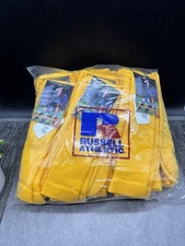 Vintage Russell All Sport Athletic Socks Gold (Med) 12 Pairs NOS
