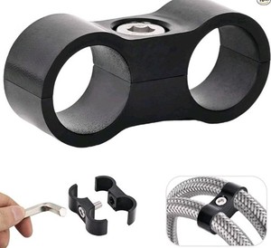 Hose Separator Clamps 20 Pack, Fuel Li Size: Φ14.5 MM - AN6Number of Items: 10