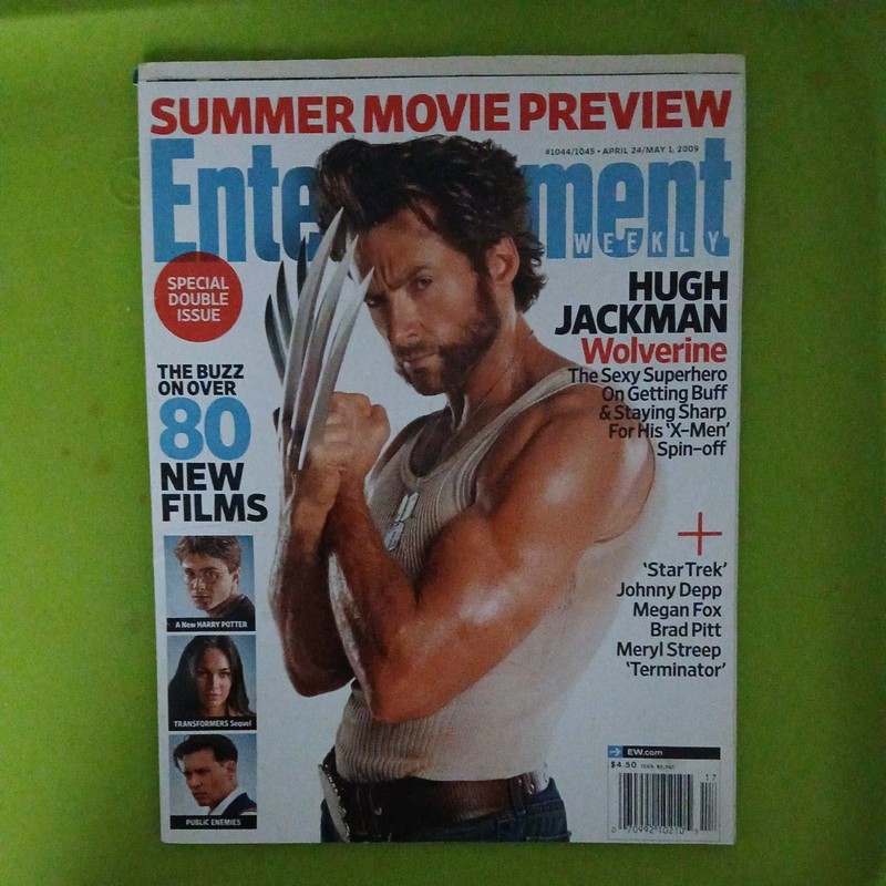 ENTERTAINMENT WEEKLY 4-24-09 SPECIAL DOUBLE ISSUE  HUGH JACKMAN WOLVERINE 