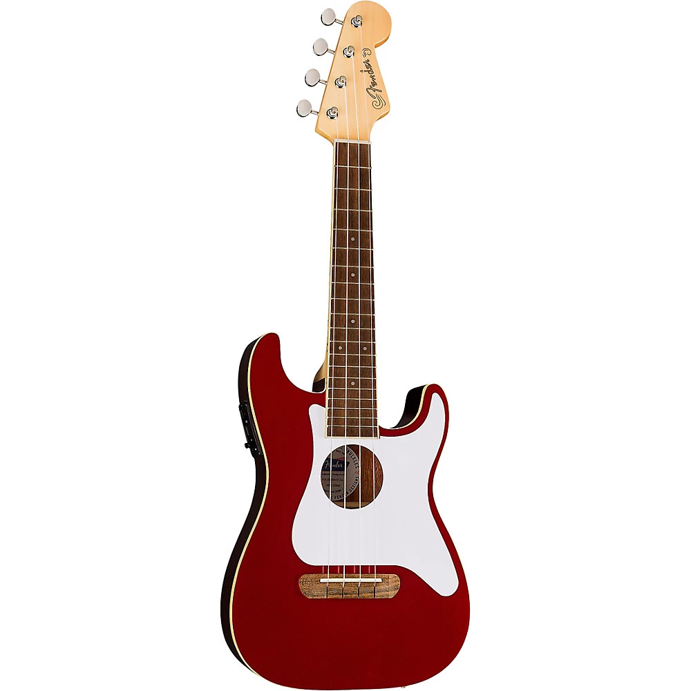 Fender Fullerton Stratocaster Acoustic-Electric Ukulele Candy Apple Red 41590₽