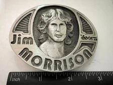 Jim Morrison Solid Pewter Metal belt buckle "The Doors" Non Tarnishing