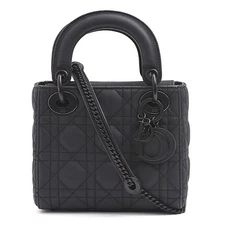 Christian Dior Bag Lady Dior Mini Canage Black Ultra Matte M0505SLOI  405493