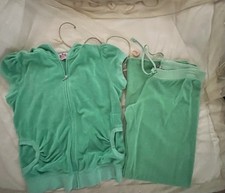 Juicy Couture Women's Vintage Terry Hoodie Pants Set Medium
