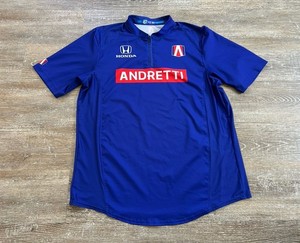 IndyCar Andretti Autosport Performance Pit Crew 1/4 Zip Pullover Shirt XL Honda