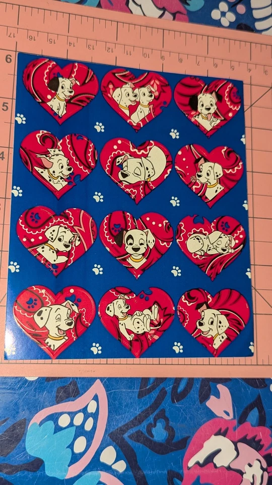GIBSON Vintage Stickers 101 Dalmatians Disney 1 Sheet