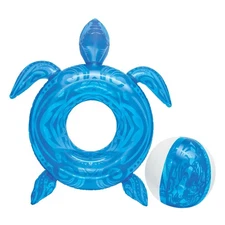 In The Swim Tribal Tide Sea Turtle Swim 2 Piece Set – Light Blue Ring Float &