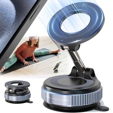 360  Adjustable Vacuum Suction Cup Magnetic Car Phone Holder Mount for MagSafe