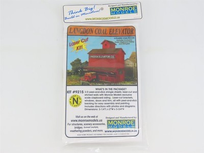 N 1/160 Scale Monroe Models Laser Kit #9215 Langdon Coal Elevator Building