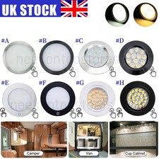 2-12x 12V Interior LED Spot Light 3W For Camper Van Caravan Motorhome VW T4 T5