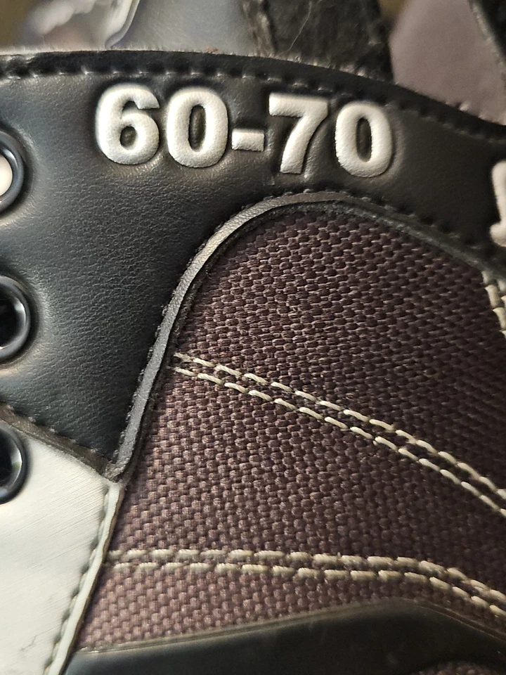 BAUER MEGA 60-70 Inline Skates Roller Bades TUUK One Up Hockey SIze 7R Black - Image 2 of 4