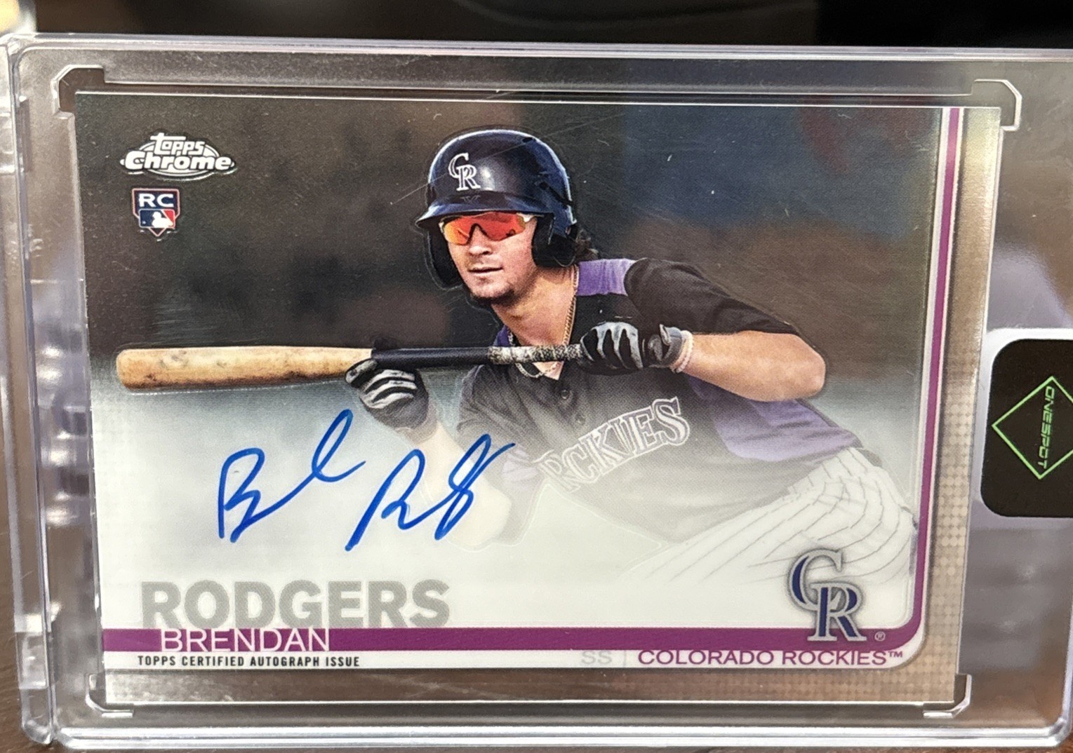 2019 Topps Chrome - Rookie Autographs Brendan Rodgers #RA-BR (AU, RC)