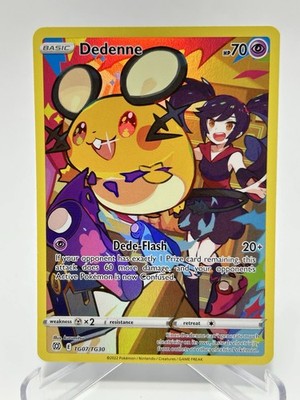 pokemon tcg brilliant stars single cards tg07 tg30 dedenne card TG07/TG30 - - Trainer Gallery variation to centering Pokemon DEDENNE TG07/TG30 | SWSH09: