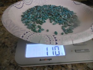 turquoise beads and drilled rough chips for jewelry making