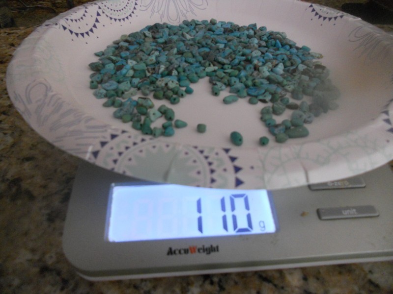 turquoise beads and drilled rough chips for jewelry making