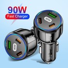 Ultra Efficient 90W LED Car Charger for Fast Charging and Multiple Devices