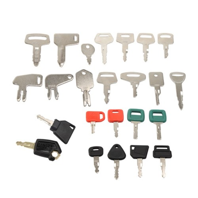 #ad #ad 24 Heavy Equipment Keys Set For CAT Case Kubota Volvo JCB Komatsu Doosan Bobcat $10.76