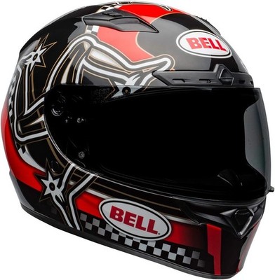 Bell Qualifier DLX MIPS Helmet Isle Of Man Gloss Red Black White Small