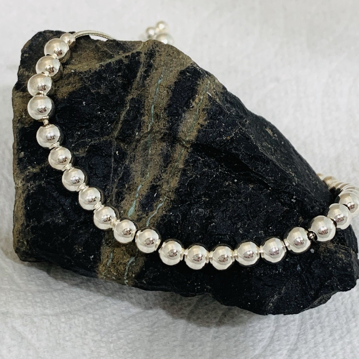 Sterling Bead Bracelet Slide Mia Fiore Silver 925 Dyadema