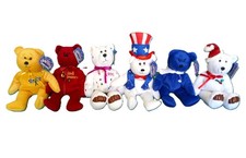 LOT of 6 Limited Treasures '98 Bears Elvis Gordon Sam Sherlock Celebration...