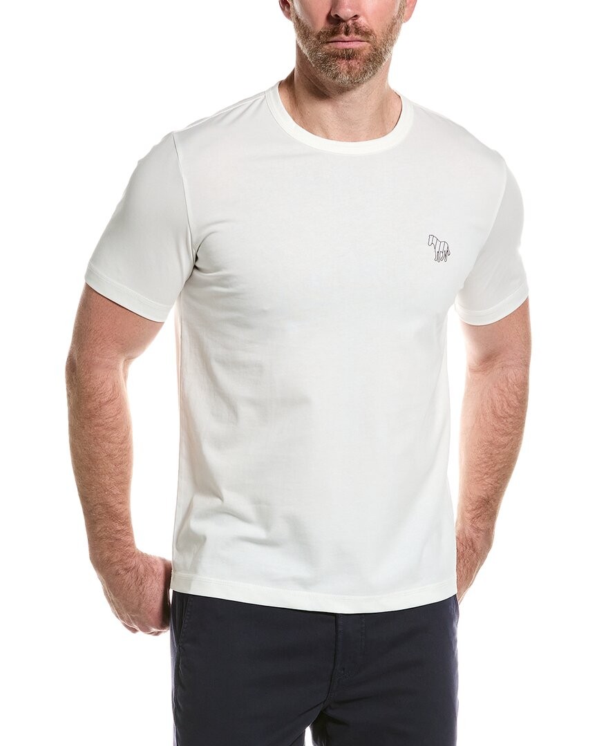 Футболка Ps By Paul Smith в полоску Zebra Regular Fit, мужская, белая, Xxl