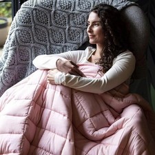 Pink Heavy Weighted Blanket 7KG | Sleep Aid for Adults & Children, Calm
