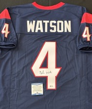 Deshaun Watson Signed Autographed Houston Texans Football Jersey Beckett COA