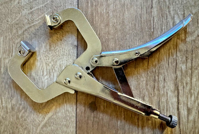 Powerfix, Gripzange WWS GZ 3 - Klemmzange Holzbearbeitung 175mm Zange wie Neu