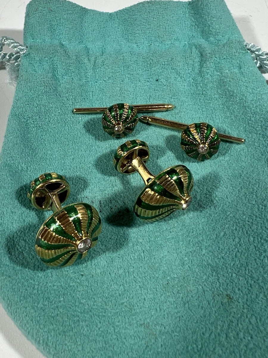 14k Yellow Gold Cufflinks for Men for sale | eBay