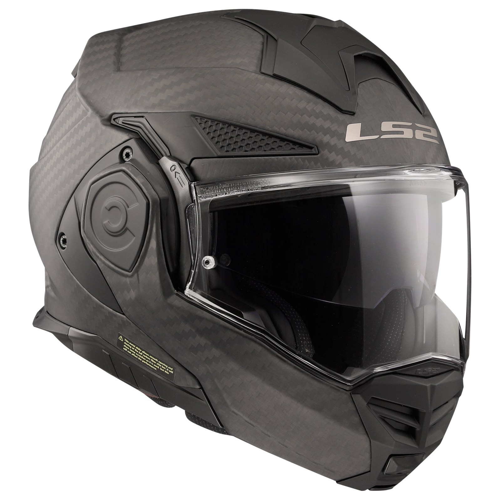 Ls2 Unisex Schwarz Motorradhelm, Ff901 Advant X Solid Carbon (Xxl, 63 - 64 Cm) - Bild 2