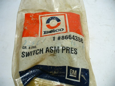 #ad NOS Delco GM 8664388 Switch Assembly Governor Pressure 1982 1995 $24.99