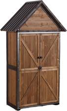 GUTINNEEN Shed Outdoor Storage Upgraded with Durable Front Metal Frame Garden Sh