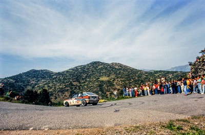 Bruno Saby Jean Fancoise Fauchille Lancia Delta Tour de Corse May- 1988 Photo