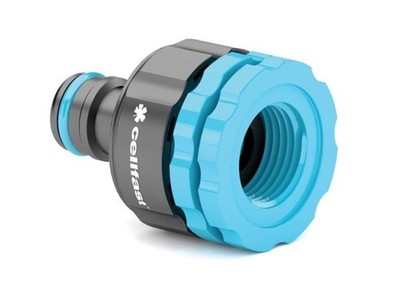 Cellfast Kupplung mit Innengewinde 1/2'' 3/4'' 1'', ABS türkisgrau, ergonomisches