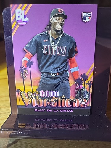 2024 Topps Big League - Good Vibrations #GV-6 Elly De La Cruz (RC) - Bild 2 von 5