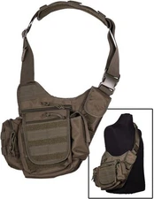 Mil-Tec Multi-Function Sling Bag OD Green w/ Adjustable Shoulder Strap 13726501