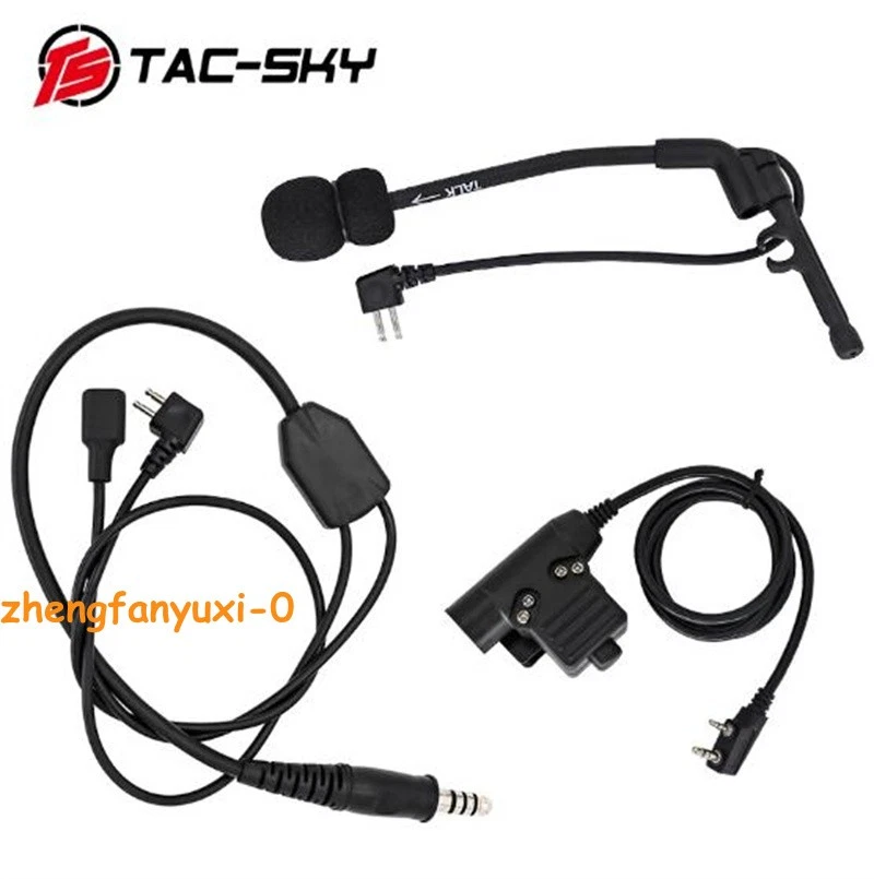 TAC Y Long Cable + Comtac Microphone + U94 PTT for IPSC Comtac I II III/Peltor - Image 2 of 4