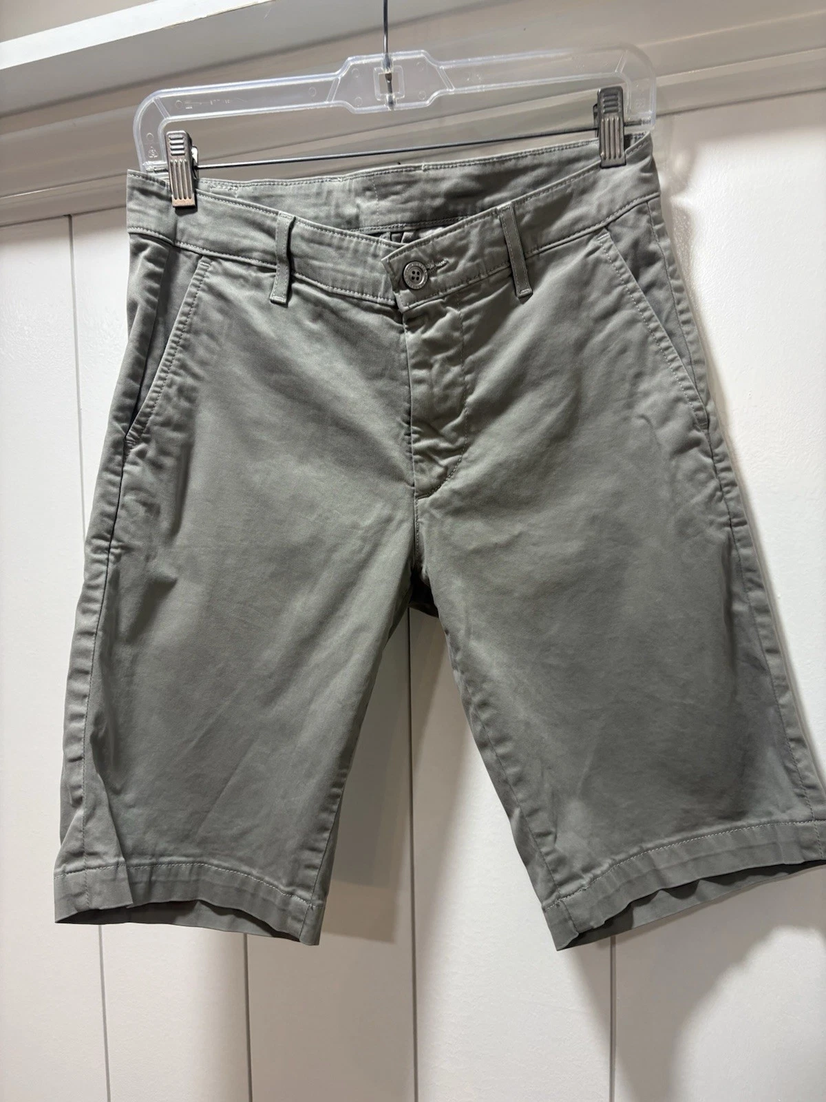 AG Adriano Goldschmied Relaxed Fit Shorts Mens 29 Light Gray