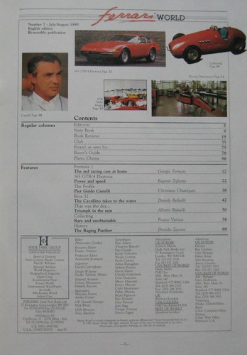 Ferrari World Magazin Ausgabe 7. Juli - August 1990 365 GTB/4 Daytona - Bild 2 von 3