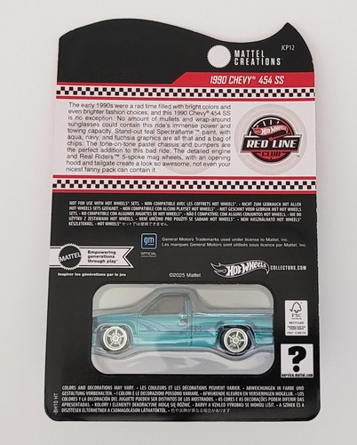 Hot Wheels 1990 Chevy 454 SS Square Body Truck 2025 RLC Exclusive Teal (READ) - Picture 2 of 5