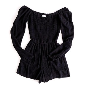 hollister black romper