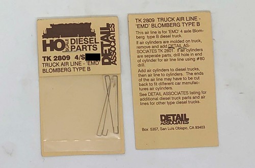 DETAIL ASSOCIATES American HO Scale Detailing Parts - Multi Listing - Picture 166 of 203